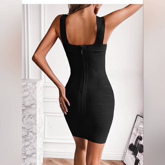 👍NWOT Melion halter bandage cocktail dress - Picture 2 of 8